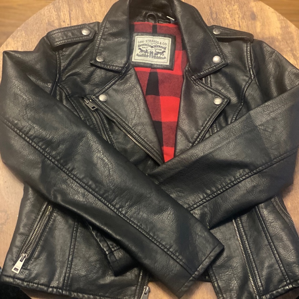 Levi’s faux leather moto jacket